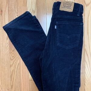 Vintage Levi’s Navy Corduroy Straight Leg Pants‎